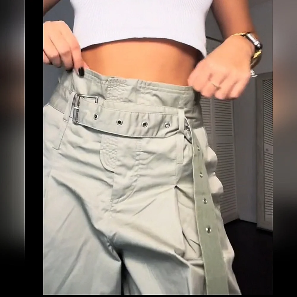 Zara Belted Wide Pants Size XS